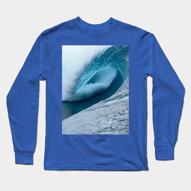 Tropical Waves Long Sleeve T-Shirt by KingzDesigns